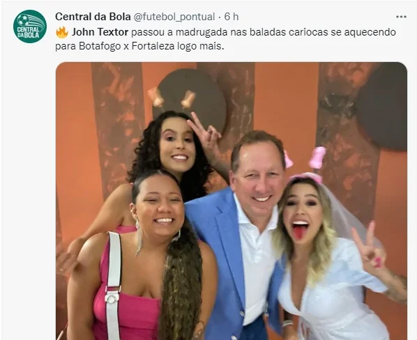 John Textor curte despedida de solteiro no Rio de Janeiro