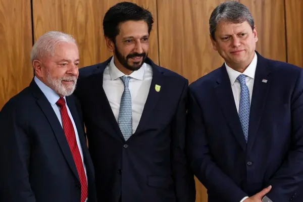 Lula, Ricardo Nunes e Tarcísio de Freitas - Metrópoles