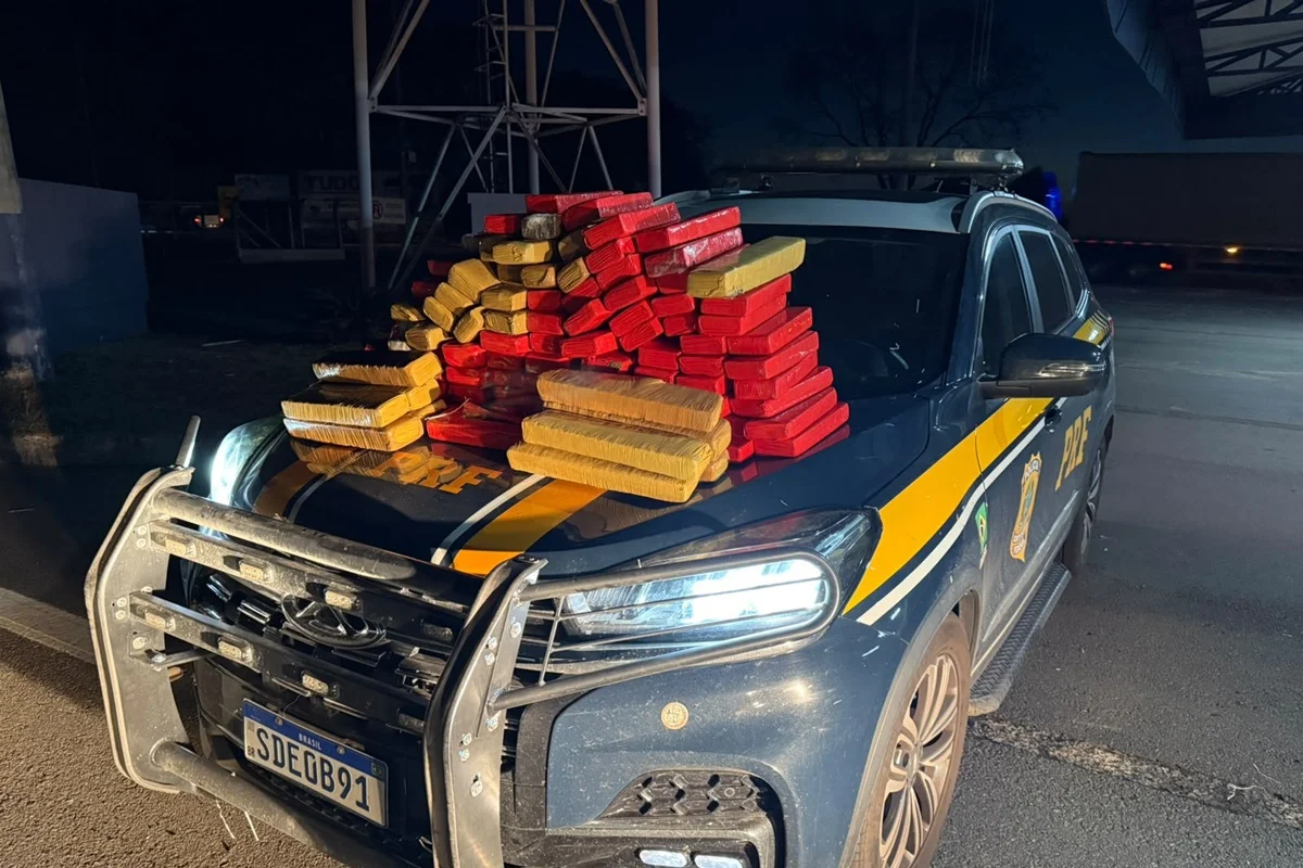 Homem é preso com 80 kg de maconha em caminhão-cegonha, em Goiás