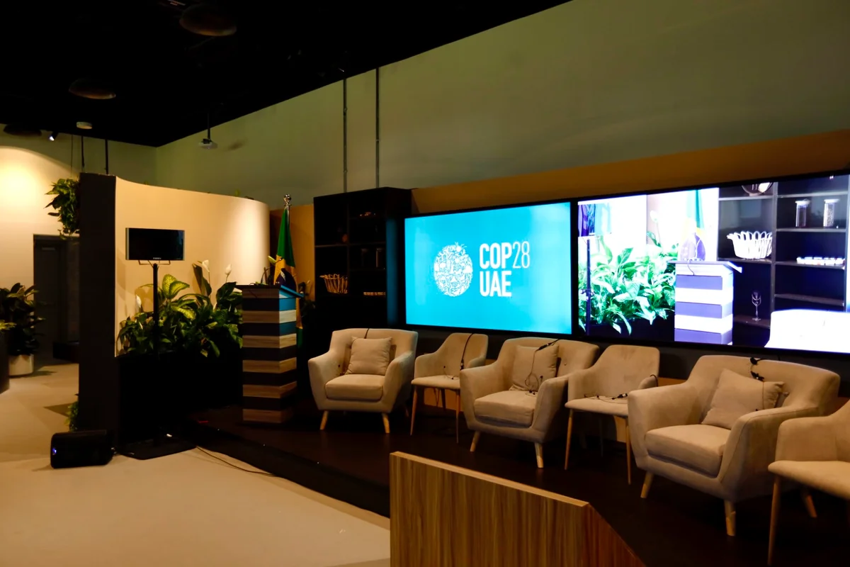 Apex co-organizou o espaço do Brasil na COP28 Apex co-organizou o espaço do Brasil na COP28