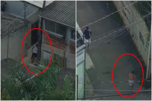 Drone flagra traficantes agindo em meio a barracos e becos no DF