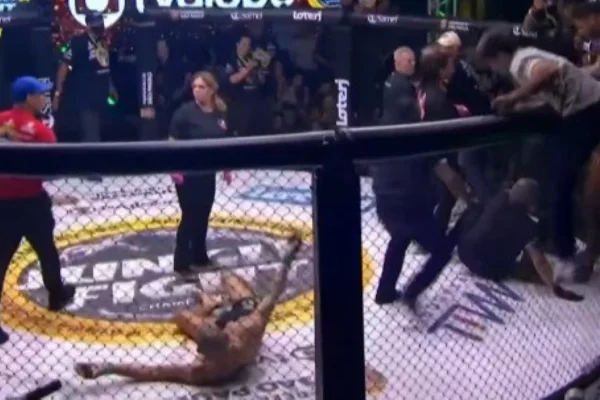 Foto colorida de confusão no Fight do Milhao - Metrópoles