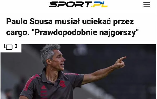 Jornal polonês destaca Paulo Sousa como “o pior desde Jesus”