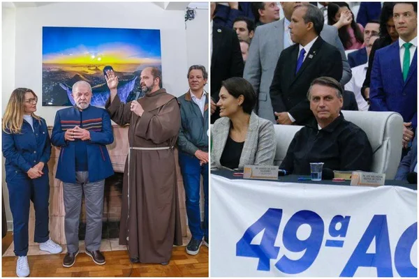 Candidatos à Presidência, Lula e Bolsonaro cumprem agenda em igrejas pelo Brasil