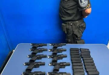 Polícia Militar apreende 10 pistolas em rodoviária do Rio