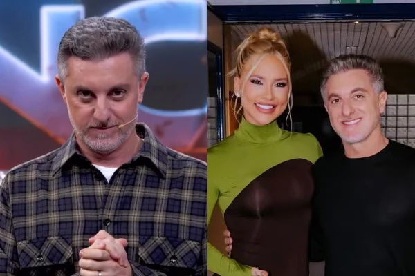 Luciano Huck e Virginia em montagem com fotos coloridas - Metrópoles