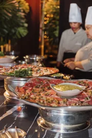Buffet contou com muitas variedades para os convidados