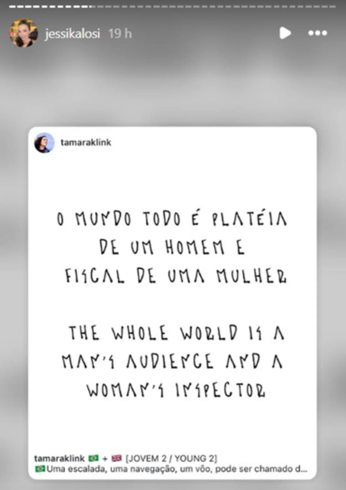 Post compartilhado por Jessika Losi viralizou nas redes. Post compartilhado por Jessika Losi viralizou nas redes.