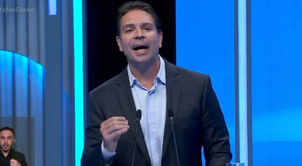 Alexandre Ramagem em debate da TV Globo