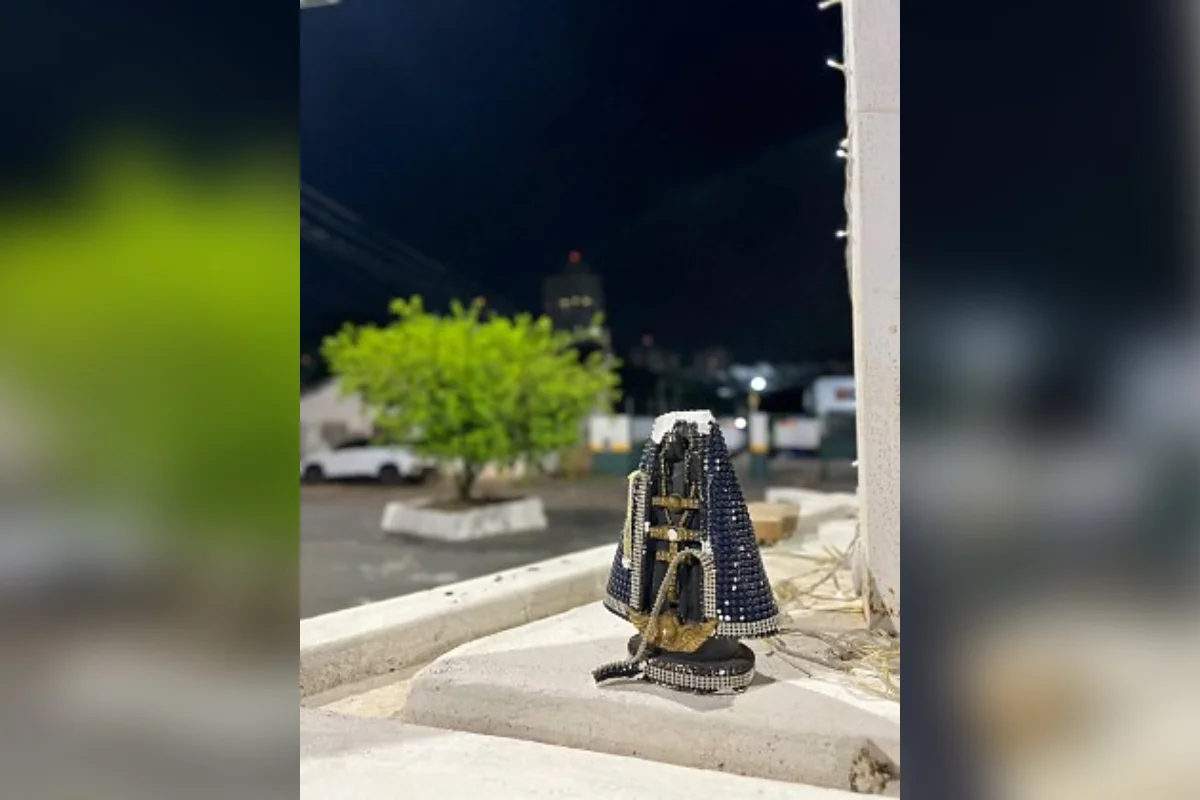 Imagem de Nossa Senhora é encontrada sem cabeça em marco religioso no MT