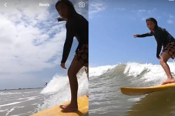 Marcelo Sangalo surfando