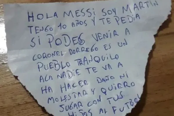 Menino chama Messi para morar em cidade da Argentina: “Aqui ninguém vai te machucar”