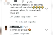 "Eu pequei", brincou uma internauta