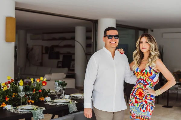 Marcelo Chaves e Mayra Perin