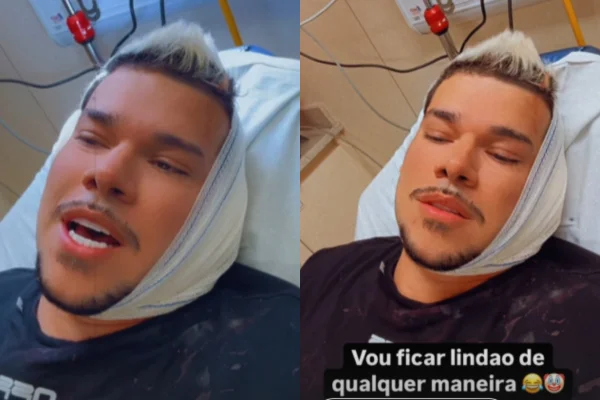 Imagem colorida de um homem hospitalizado - Metrópoles - DJ Buarque