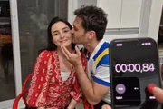 O casal Renato Bayma Gaia e Naiara Roberta Ribeiro de Marins bateu o recorde de maior número de beijos dados por um casal em 30 segundos, com 195. O casal Renato Bayma Gaia e Naiara Roberta Ribeiro de Marins bateu o recorde de maior número de beijos dados por um casal em 30 segundos, com 195.