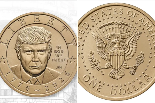 Moeda de Trump esgota poucas horas após início das vendas nos EUA