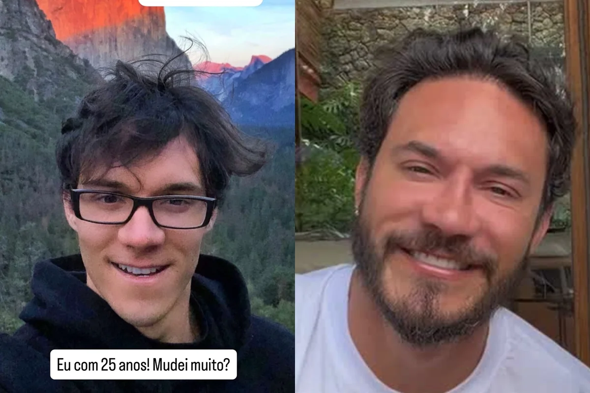 Eliezer mostrou foto aos 25 anos e fãs resgataram antes e depois Eliezer mostrou foto aos 25 anos e fãs resgataram antes e depois