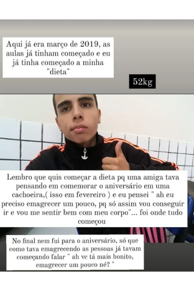 Relato de Zé Carlos no Instagram Relato de Zé Carlos no Instagram