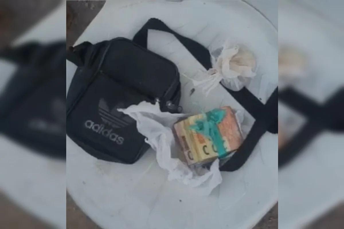 Dinheiro em uma bolsa Dinheiro em uma bolsa
