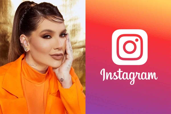 Foto de Virginia Fonseca e logo do Instagram