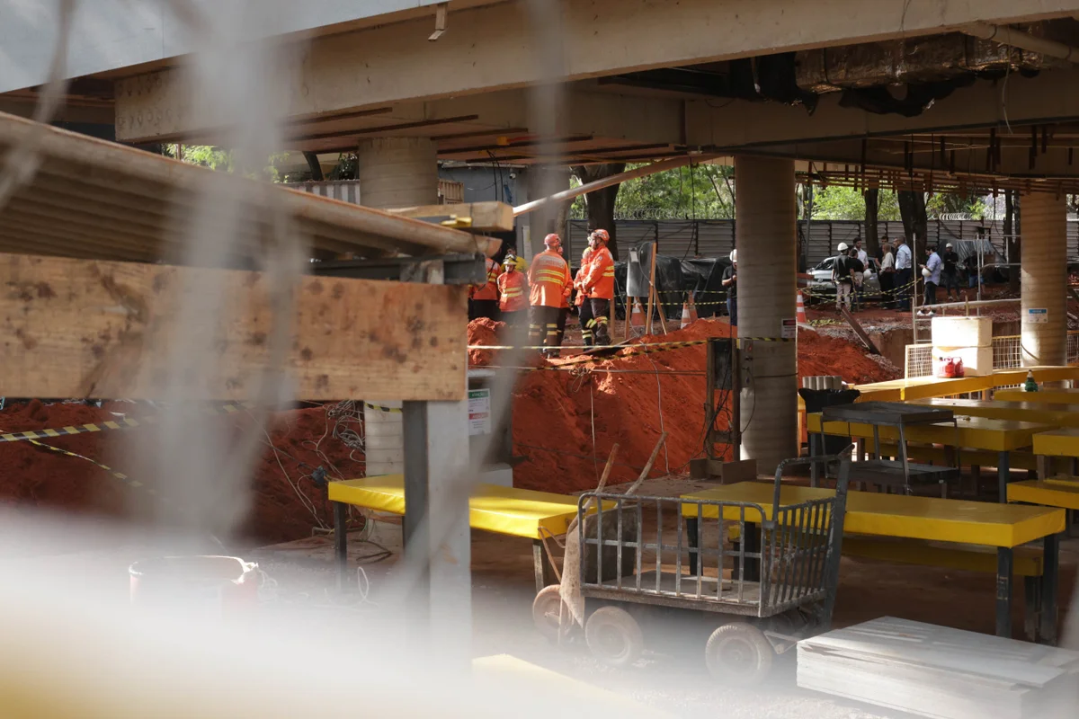 A obra acontece no bloco H da SQS 116 A obra acontece no bloco H da SQS 116