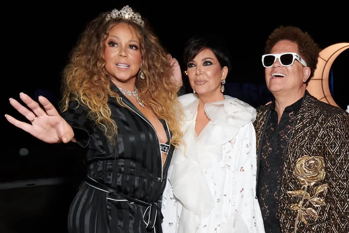 Romero Britto, Mariah Carey e Kris Jenner Romero Britto, Mariah Carey e Kris Jenner