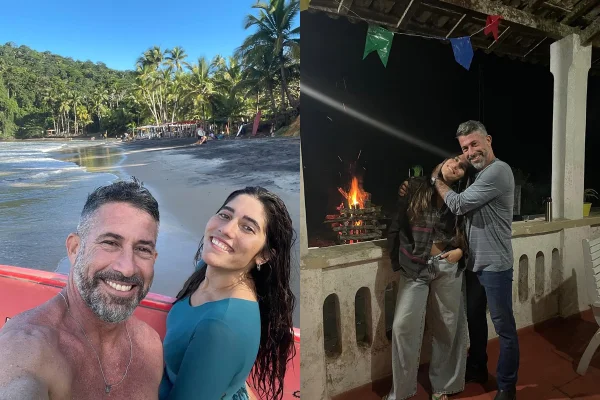 Foto colorida de Danilo Couto e filha - Metrópoles
