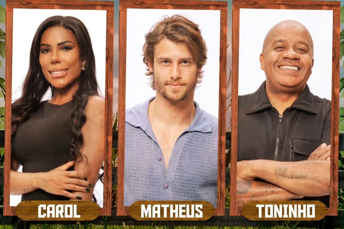 Roça A Fazenda entre Carol, Matheus e Toninho