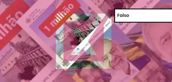 Captura de tela de post falso sobre artista que teria recebido R$ 1 milhão da Lei Rouanet