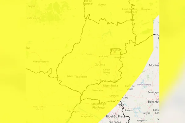alerta amarelo do Inmet