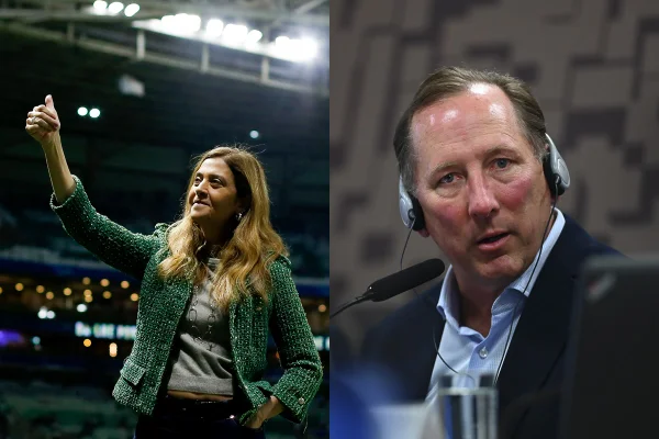 Montagem colorida de Leila Pereira e John Textor - Metrópoles