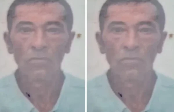 Imagem colorida de homem pisoteado por vaca