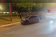 Dois veículos se envolveram no acidente Dois veículos se envolveram no acidente