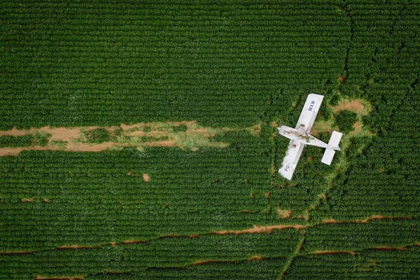 Um avião de pequeno porte fez um pouso de emergência em uma fazenda perto da DF-330, em Sobradinho DF Metrópoles
