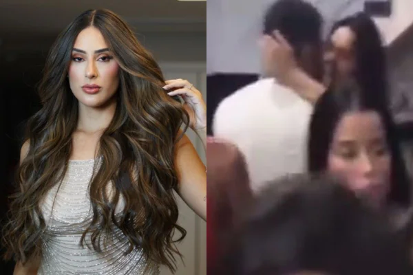 Vídeo: Deniziane é flagrada em clima de romance com rapaz em festa