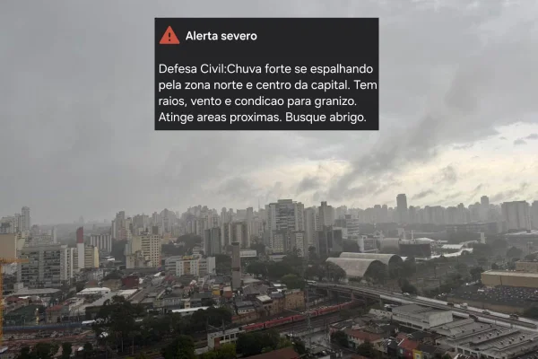 Alerta severo de chuva em São Paulo - Metrópoles