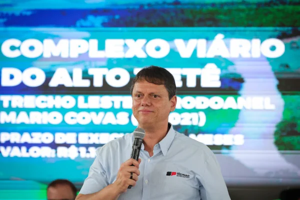 Tarcísio pede empréstimo de R$ 1 bilhão para alça e free flow no Rodoanel