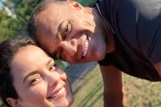 Denilson ao lado da mulher Luciele di Camargo, irmã de Zezé e Luciano Denilson ao lado da mulher Luciele di Camargo, irmã de Zezé e Luciano