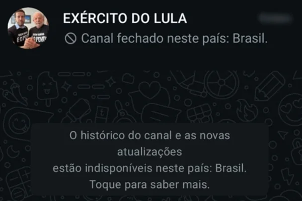 Canal “Exército do Lula” sai do ar após idas e vindas no TSE