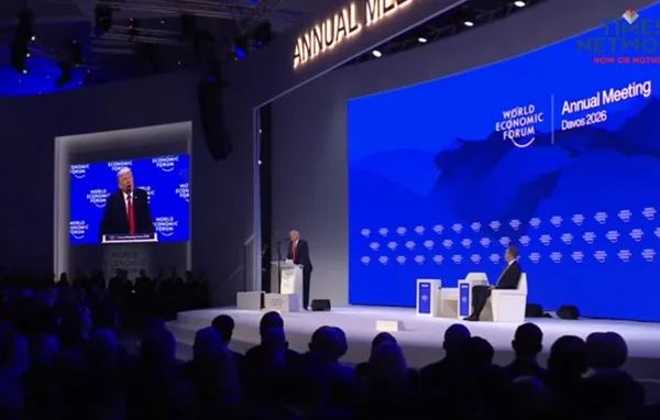 Trump em Davos, na Suíça