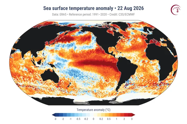 El Niño eleva temperatura dos oceanos e supera recorde de 2024 - destaque galeria El Niño eleva temperatura dos oceanos e supera recorde de 2024 - destaque galeria