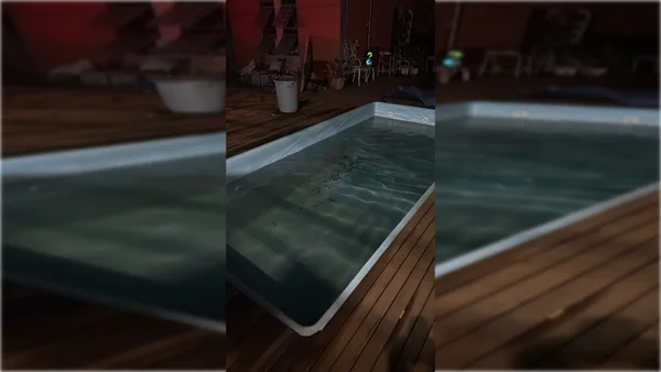 Piscina esvaziada - Metrópoles