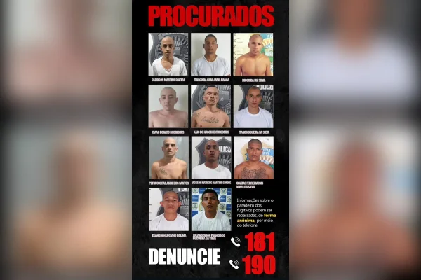 RN: 11 presos fogem de presídio após abrir túnel por vaso sanitário - destaque galeria RN: 11 presos fogem de presídio após abrir túnel por vaso sanitário - destaque galeria