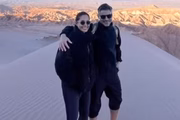 Camila Pitanga e Patrick Pessoa podem durante viagem