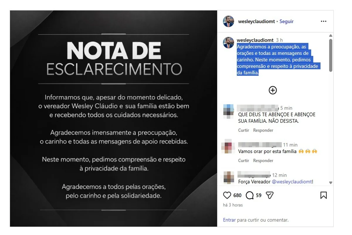 Nota de esclarecimento Nota de esclarecimento