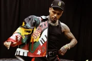 Chris Brown é clicado durante show Chris Brown é clicado durante show