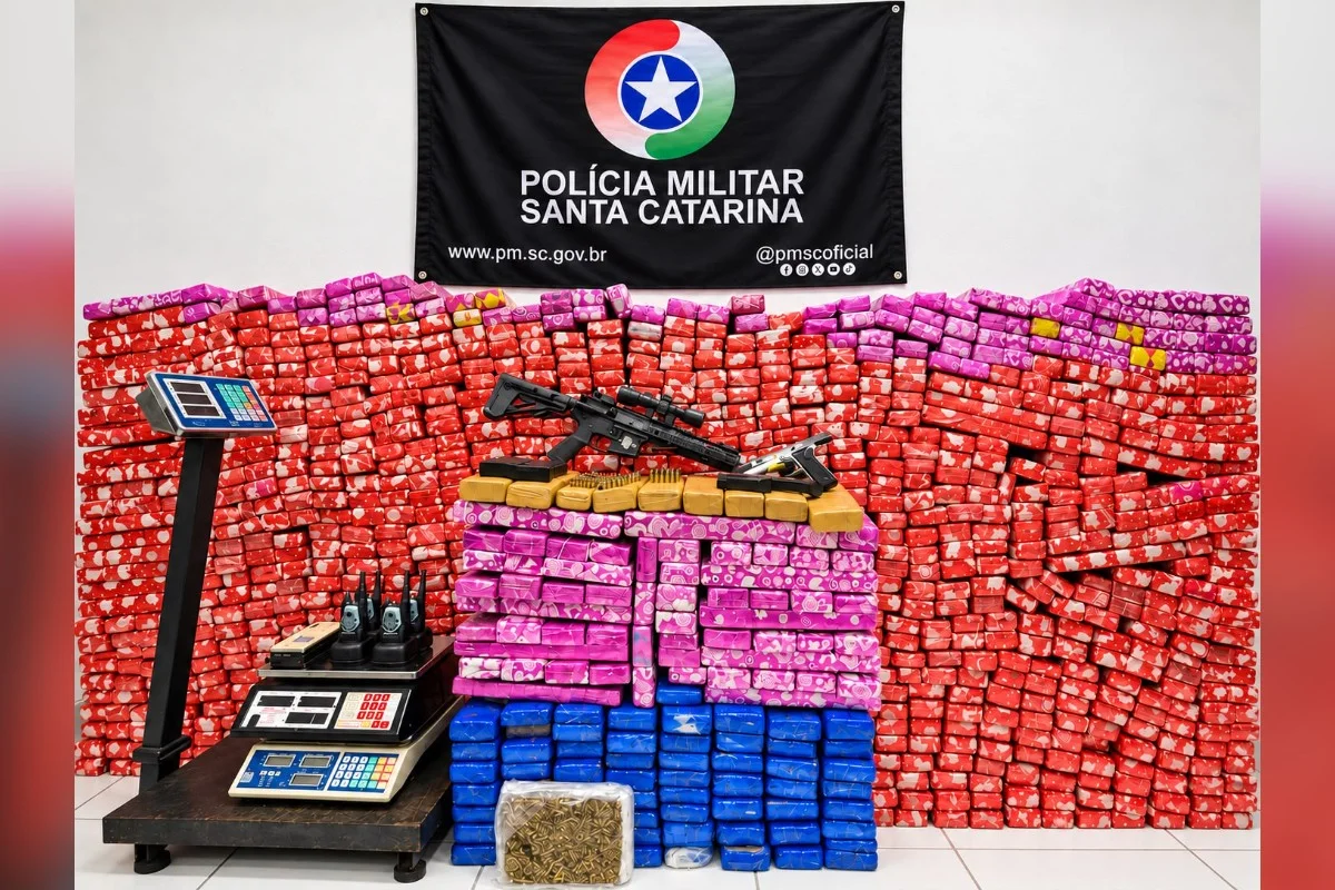 Homem é preso com fuzil e 1 tonelada de maconha escondidos em banheiro - imagem 2 Homem é preso com fuzil e 1 tonelada de maconha escondidos em banheiro - imagem 2