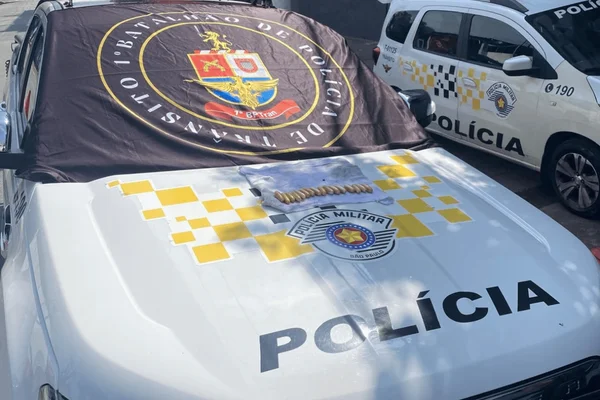 Imagem colorida de cápsulas de cocaína apreendidas junto com casal estrangeiro - Metrópoles