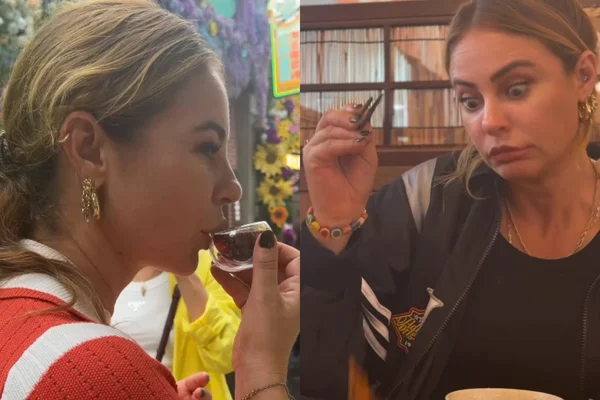 Paolla Oliveira explora culinária da China durante viagem